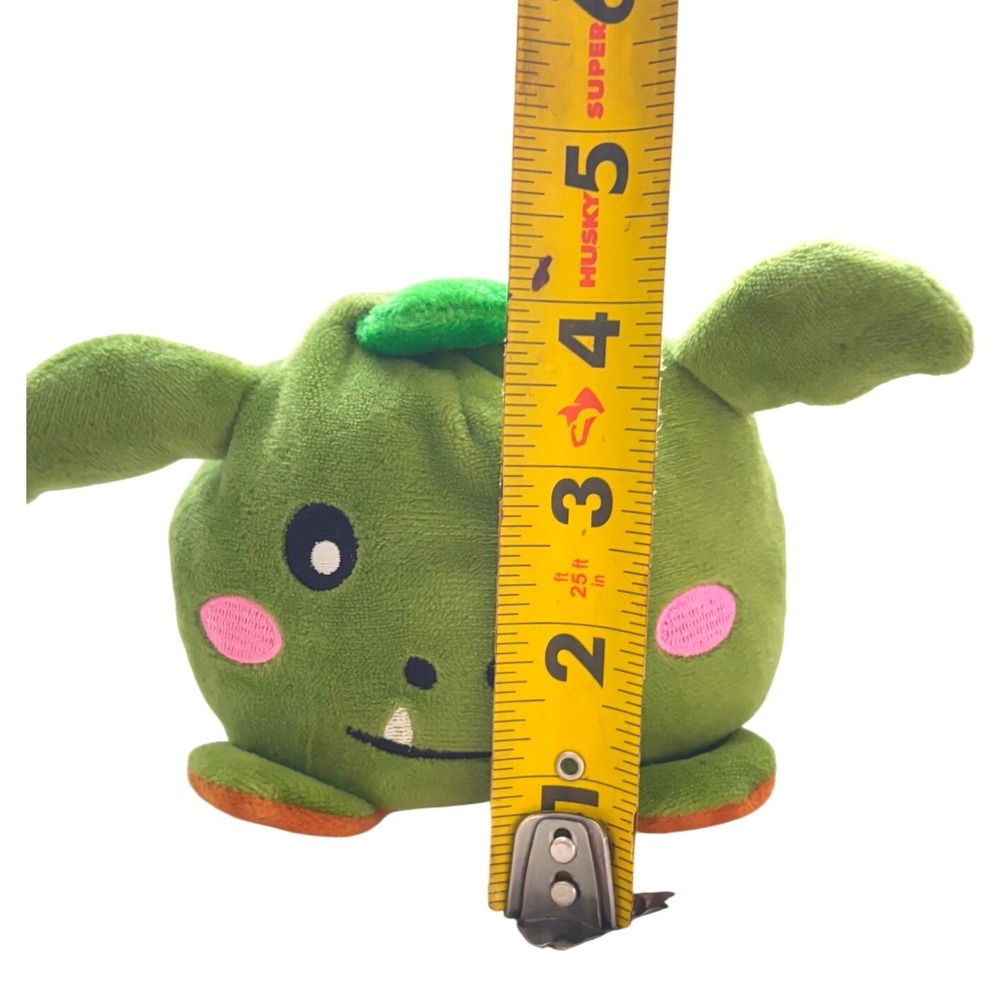 Reversible Dragon Monster Plush 4.5" Green Orange Mood Flip Stuffed Animal Cute - Picture 6 of 6